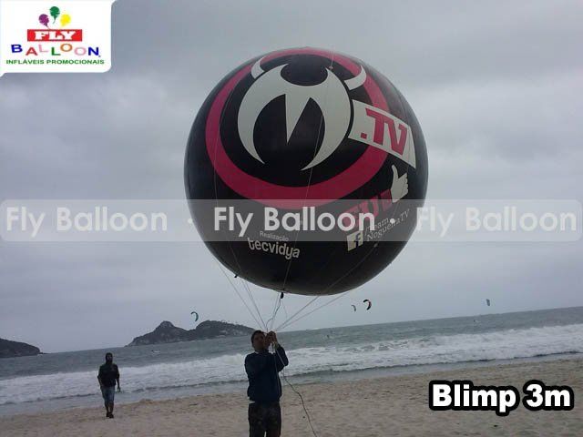 Balão Blimp aéreo promocional Team Nogueira