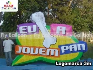 logotipo inflavel promocional eu osso jovem pan