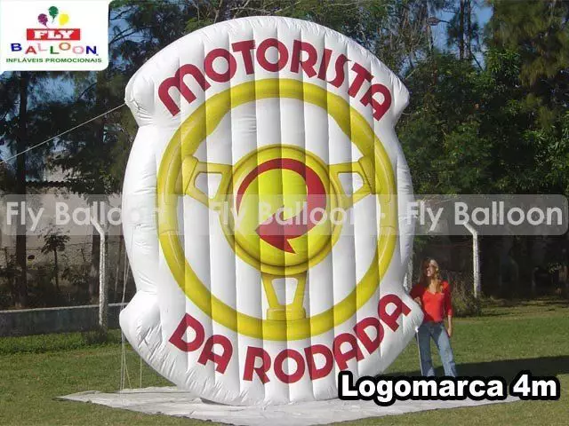logotipo inflável promocional skol motorista da rodada