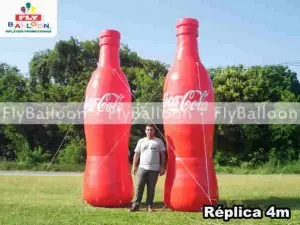replicas inflaveis Personalizados promocionais garrafa coca cola sp