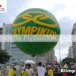 balao aereo inflavel blimp promocional olympikus