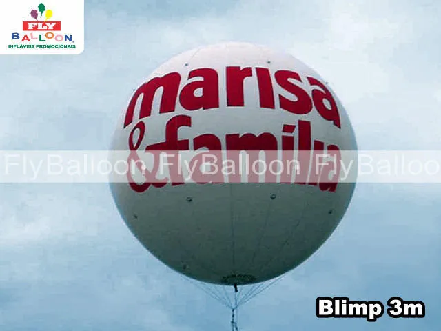 balao blimp aereo inflavel promocional lojas marisa