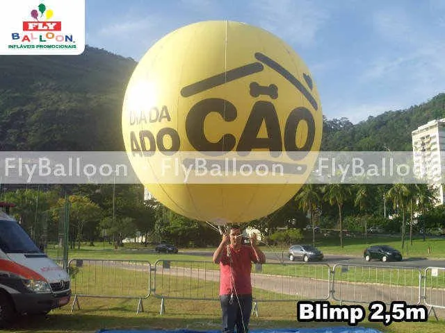 balao blimp aereo promocional dia da adocao