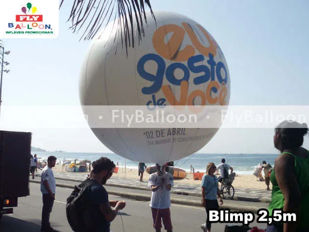 balao blimp aereo promocional dia mundial conscientizacao autismo