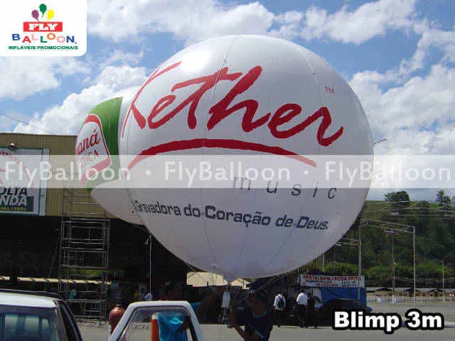 balao blimp aereo promocional kether music