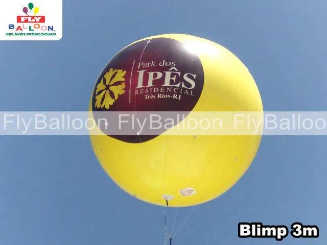 balao blimp aereo promocional park dos ipes residencial tres rios