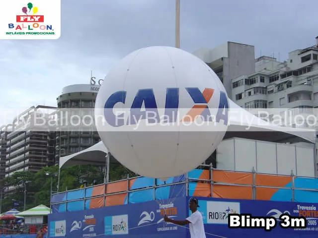 balao inflavel blimp aereo promocional caixa