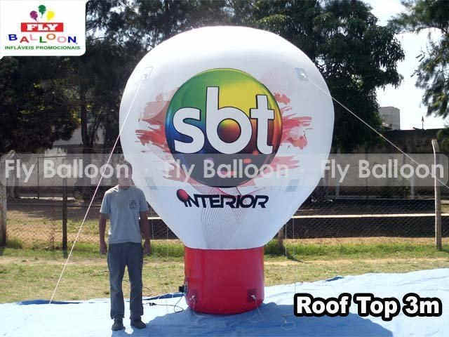 balão roof top inflável sbt interior