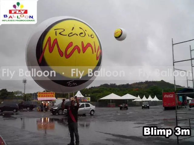 baloes blimp aereo promocional radio mania