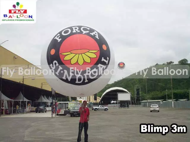 Baloes Blimp Aereos promocionais forca sindical