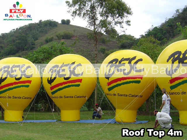 balões promocionais roof top besc
