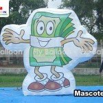 mascote inflável promocional credinho