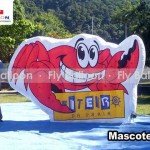 mascote inflável promocional fiteiro da praia