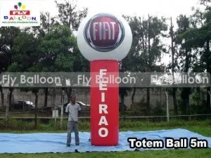 totem ball inflavel promocional feirao fiat