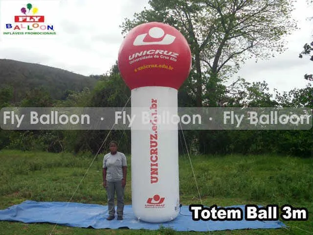 totem ball inflavel promocional unicruz