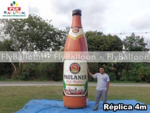 Balao inflavel personalizado garrafa cerveja paulaner