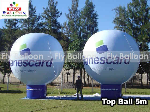 top ball infláveis promocionais banescard