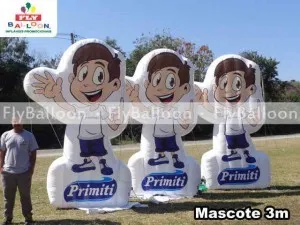Mascotes Infláveis Promocionais primiti alimentos