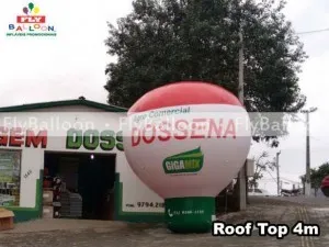 Balão promocional em Laranjeiras