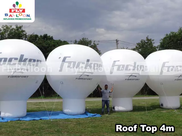 balões promocionais roof top fibrafort