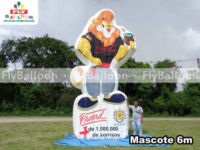 mascote inflável promocional proerd