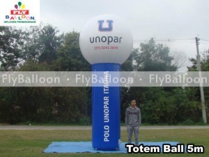 totem ball inflavel promocional unopar itauna