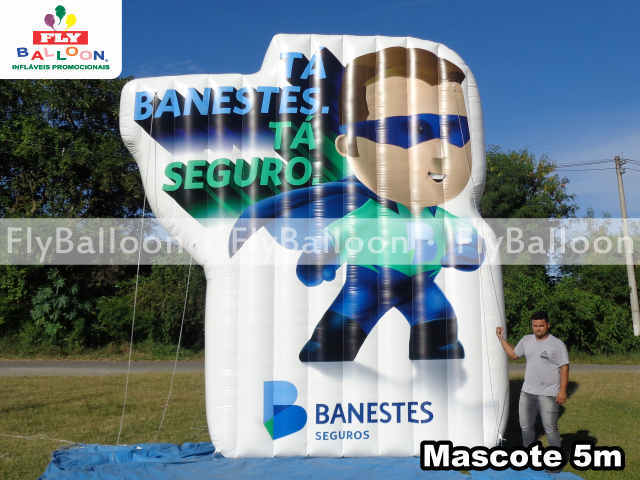 mascote inflável banestes seguros