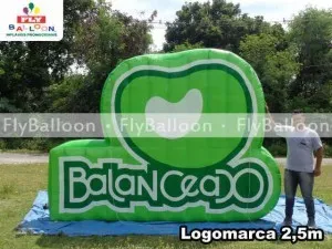 logomarca inflavel balanceado em Porto alegre - RS
