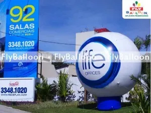Balão promocional em Estância