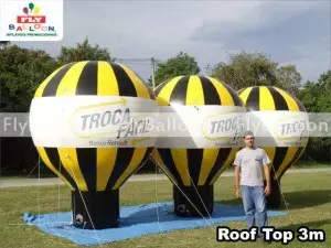 baloes inflaveis promocionais roof top banco renault