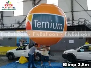balao blimp aereo inflavel promocional ternium