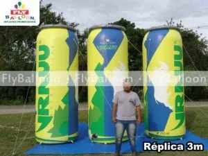 latas inflaveis promocionais vrauu energy drink no Rio de Janeiro – RJ