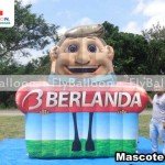 mascote inflável promocional berlanda
