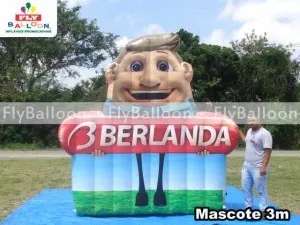 mascote inflável promocional berlanda