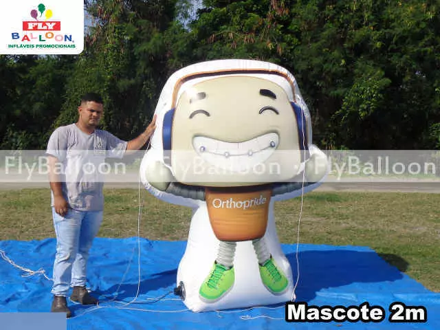 mascote inflável promocional orthopride