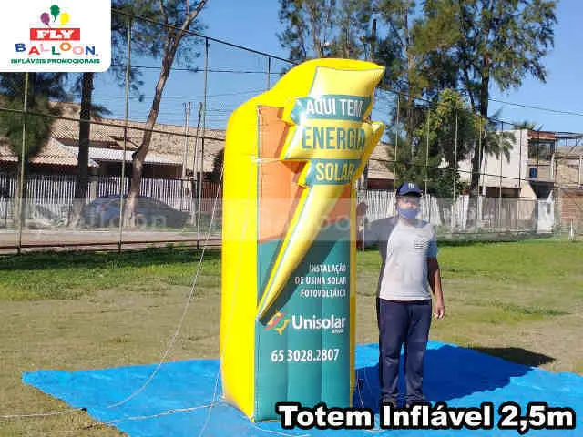 totem inflável promocional personalizado unisolar brasil em Cuiabá - MT