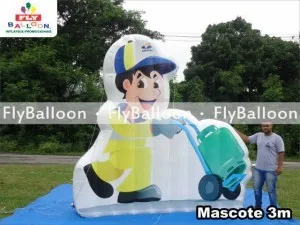 mascote inflável promocional copagaz