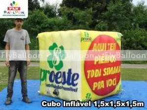 cubo inflavel promocional proeste contribuicao premiavel em cascavel - PR