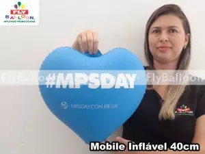 mobile coracao inflavel promocional biomarin farmaceutica em São paulo - SP