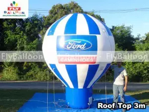 balao inflavel promocional roof top ford caminhoes