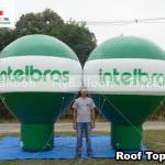 balões infláveis promocionais roof top intelbras