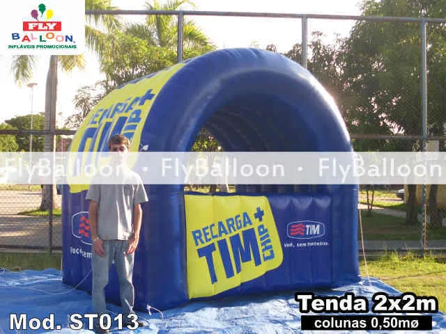 tenda inflável promocional recarga chip tim