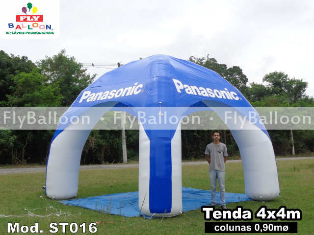 tenda inflável promocional panasonic
