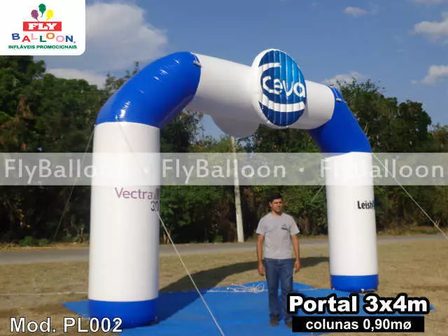 portal inflável promocional ceva