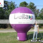 balão inflável promocional roof top delta telecom