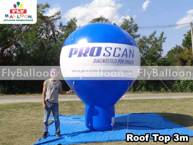 balão inflável promocional roof top pro scan diagnostico por imagem