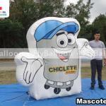 mascote inflável promocional chichete água e gás