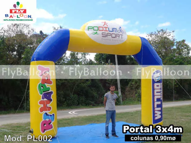 portal inflável promocional podium sport eventos esportivos