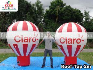 balões infláveis promocionais roof top claro