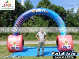 portal inflavel promocional radio mais fm em Sao Luis - MA